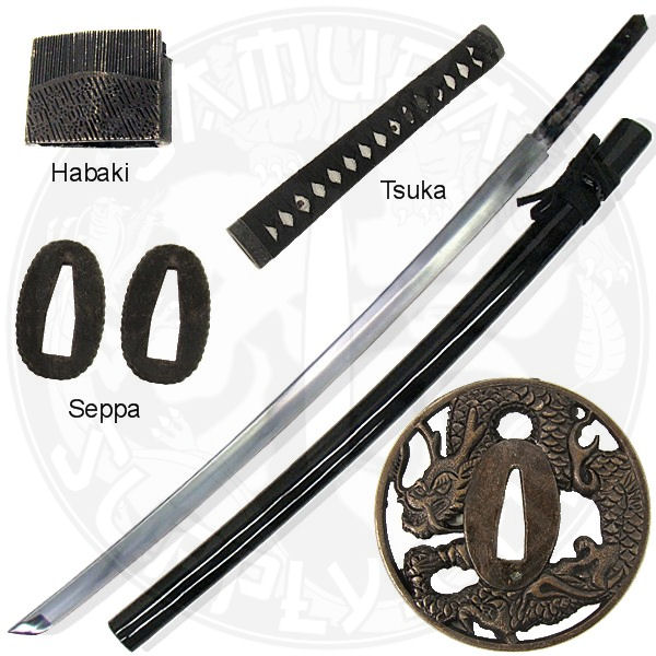 SW340BKD - Assemble Your Own Dragon Katana Sword 2