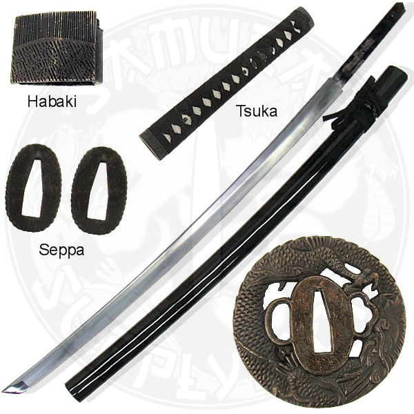 SW341BKD - Assemble Your Own Katana (Dragon) Sword