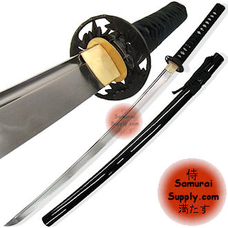 SS806BK - Musashi Black Bamboo Katana Sword