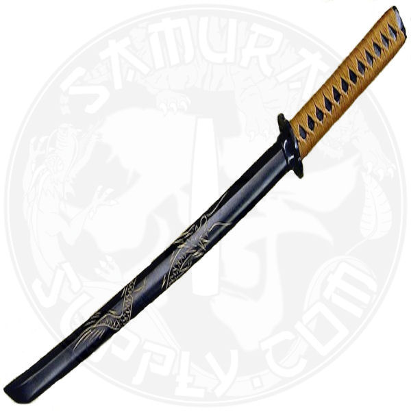1808D - Dragon Wakizashi Bokken Sword