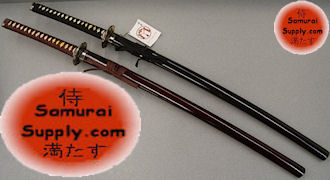 MA003R - Masahiro Cherry Blossom Katana Sword - Black